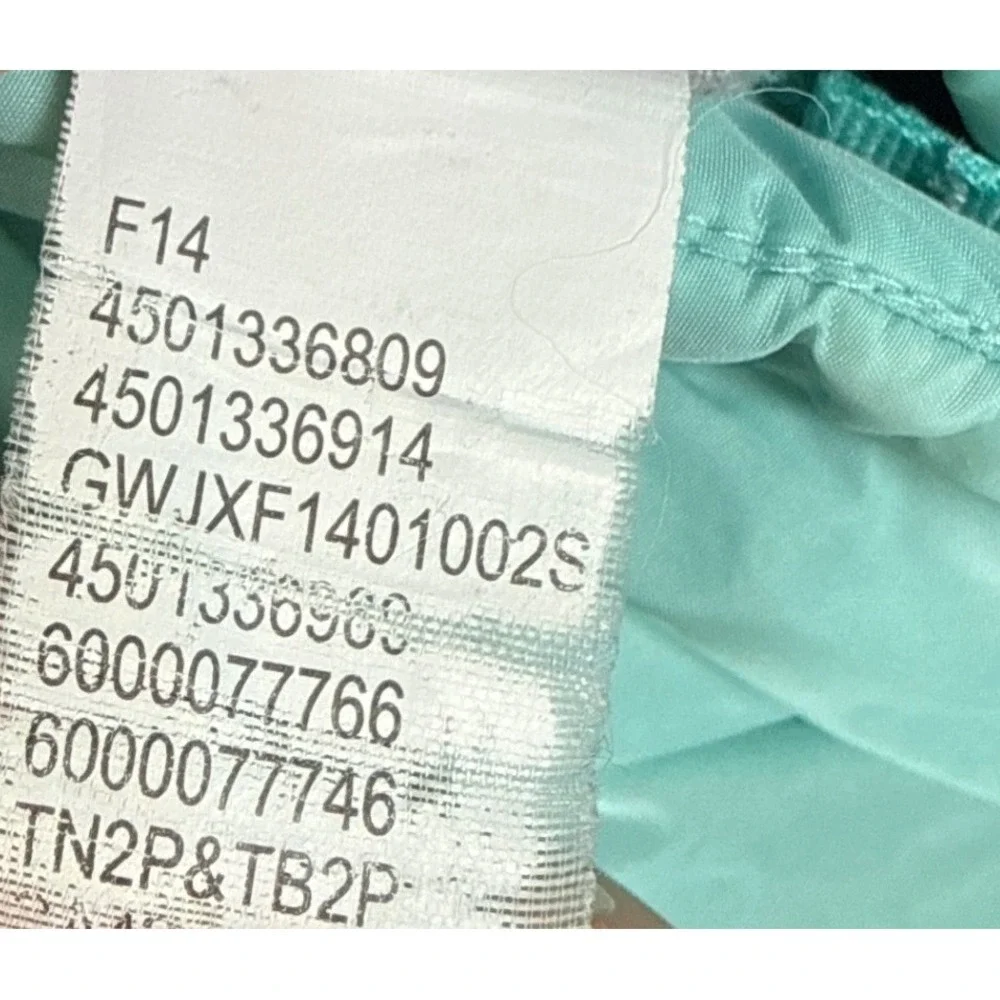 The North Face Reversible Hooded Jacket Girls L 14/16 Teal Or Striped Mossbud